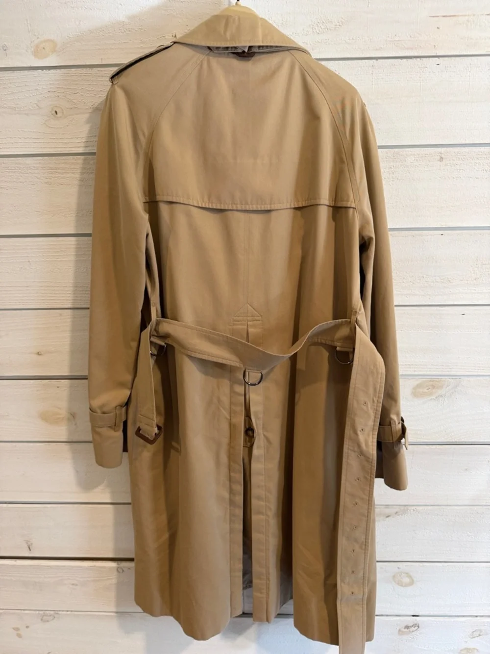 Burberry Tan Double-Breasted Trench Coat - Picture 3 of 9
